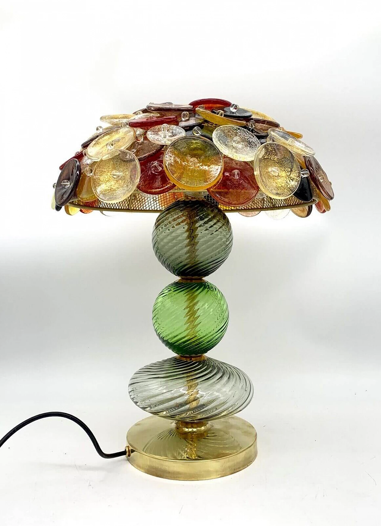 Coloured Murano glass table lamp by Enrico Neri, mid 20th century 6