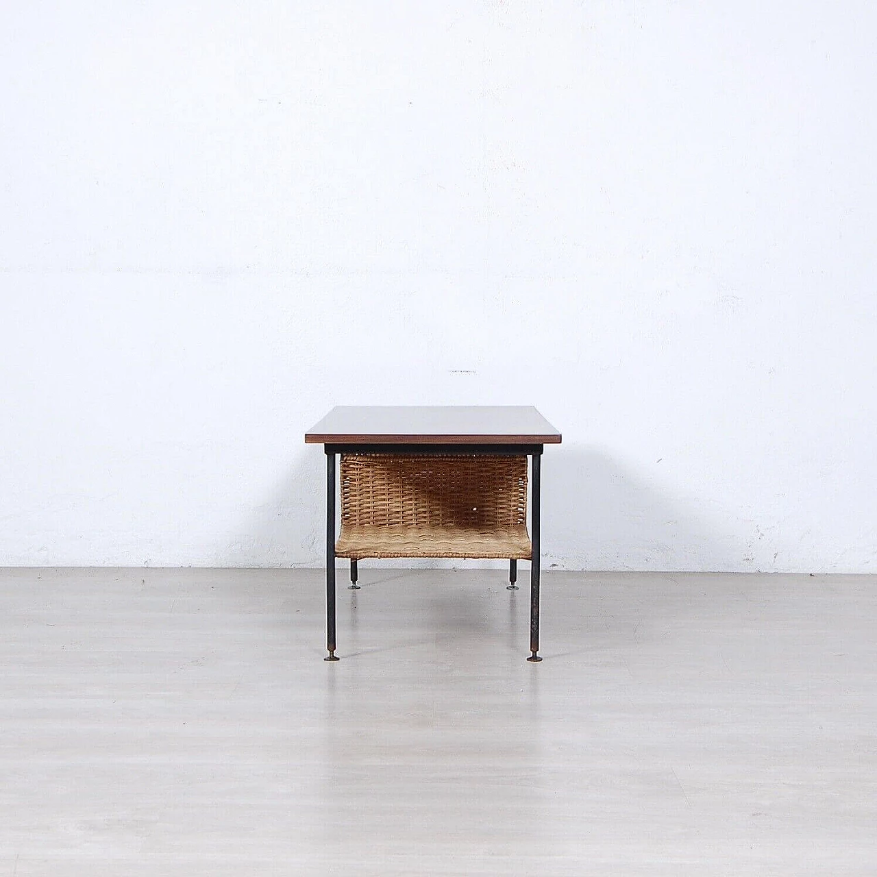 Rectangular wooden coffee table, 1950s 2