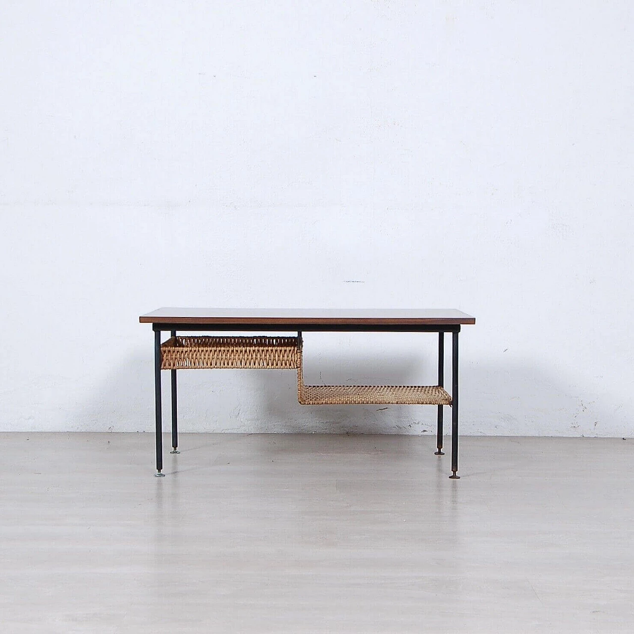 Rectangular wooden coffee table, 1950s 3