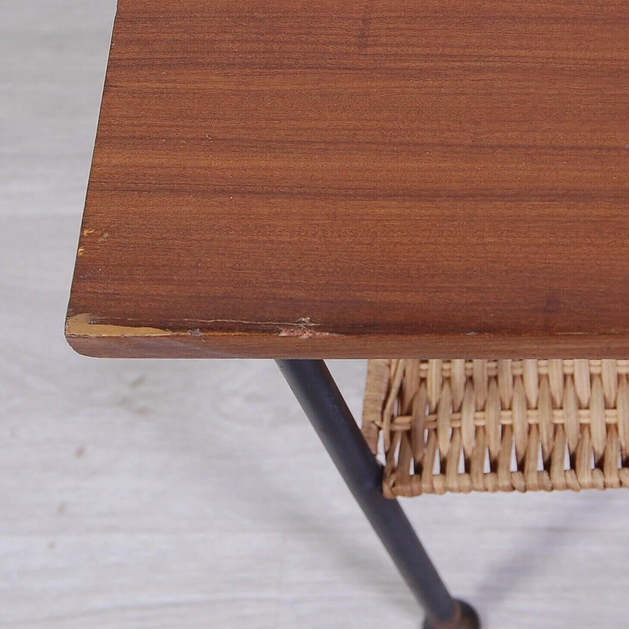 Rectangular wooden coffee table, 1950s 7