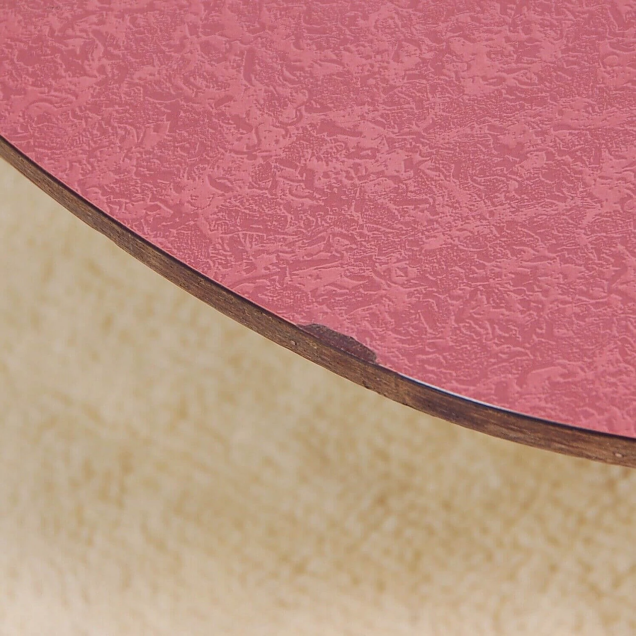 Coffee table with red formica top, 1950s 4