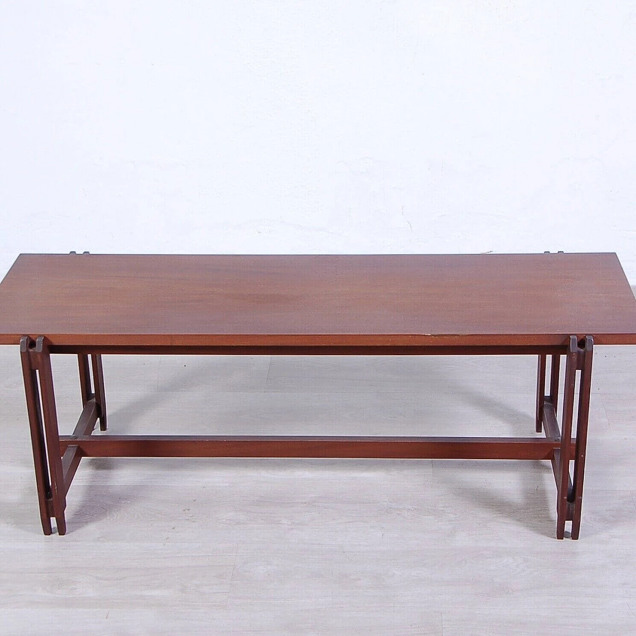 Wooden bench or coffee table in the style of Ico Parisi, 1950s 2