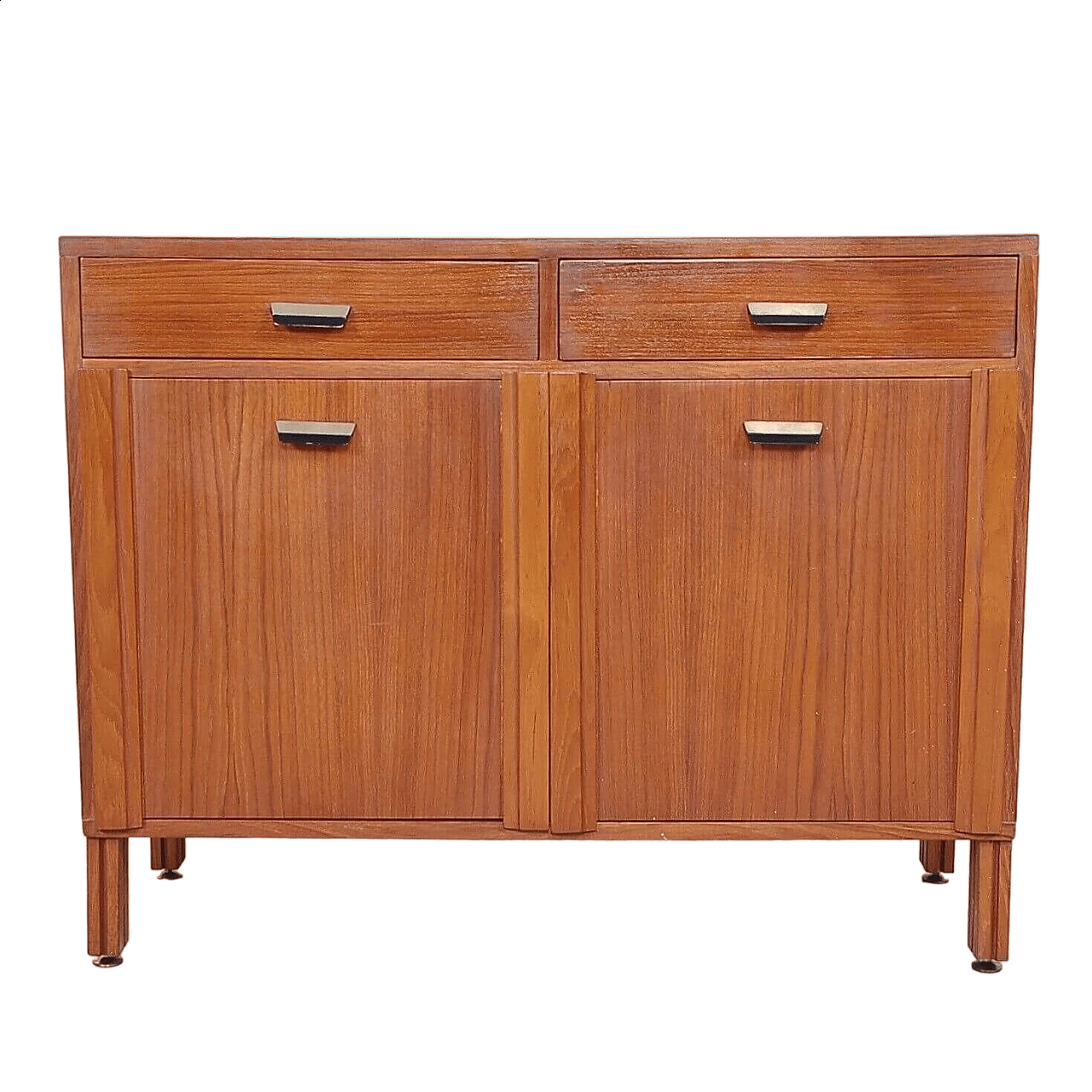 Danish wooden cabinet with 2 doors and 2 drawers, 1960s 15