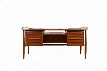 Scrivania vintage in teak, Germania 1960