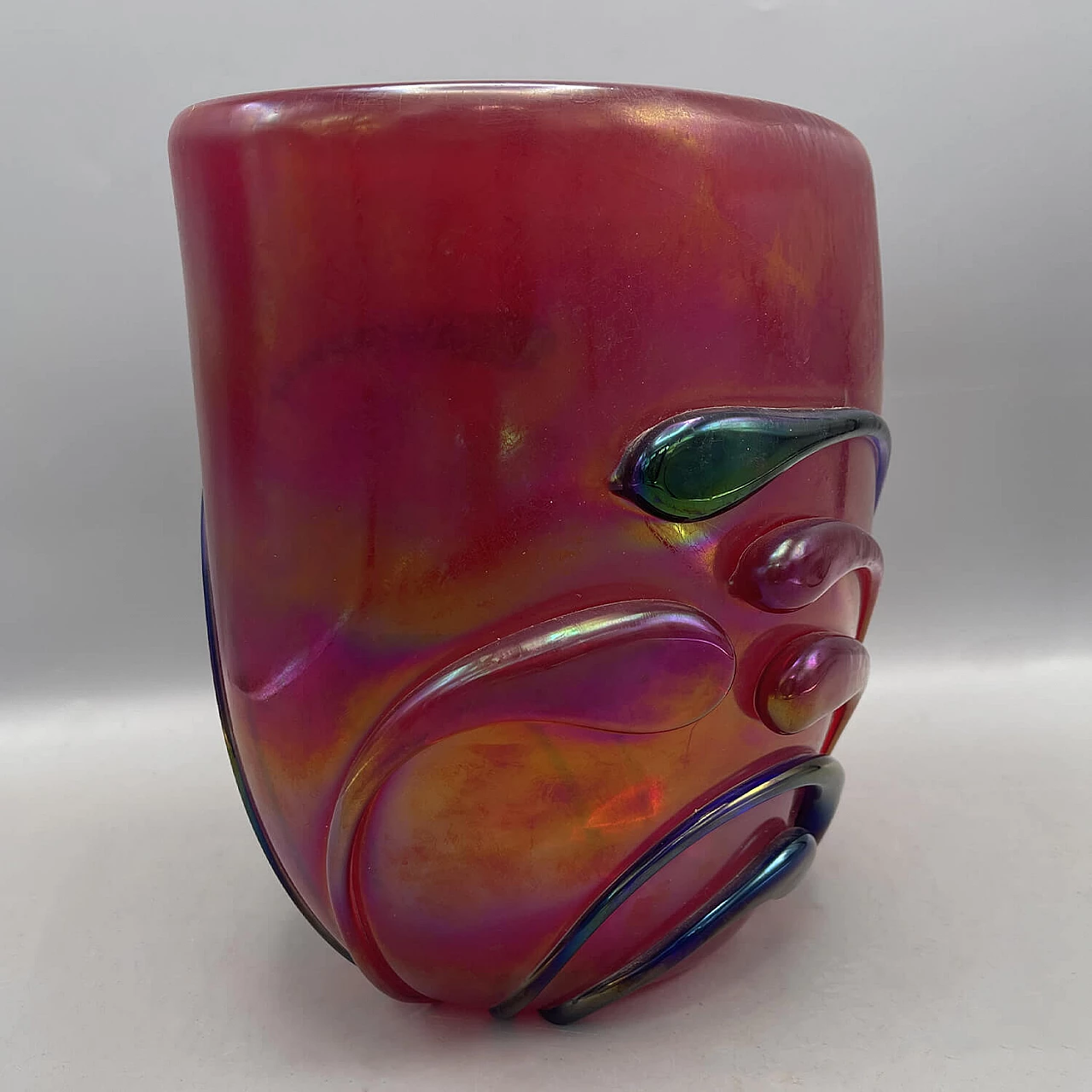 Murano glass vase by Franco Moretti, 1970s 1