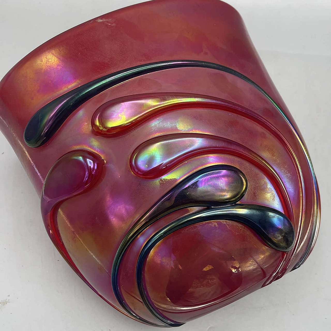 Murano glass vase by Franco Moretti, 1970s 2