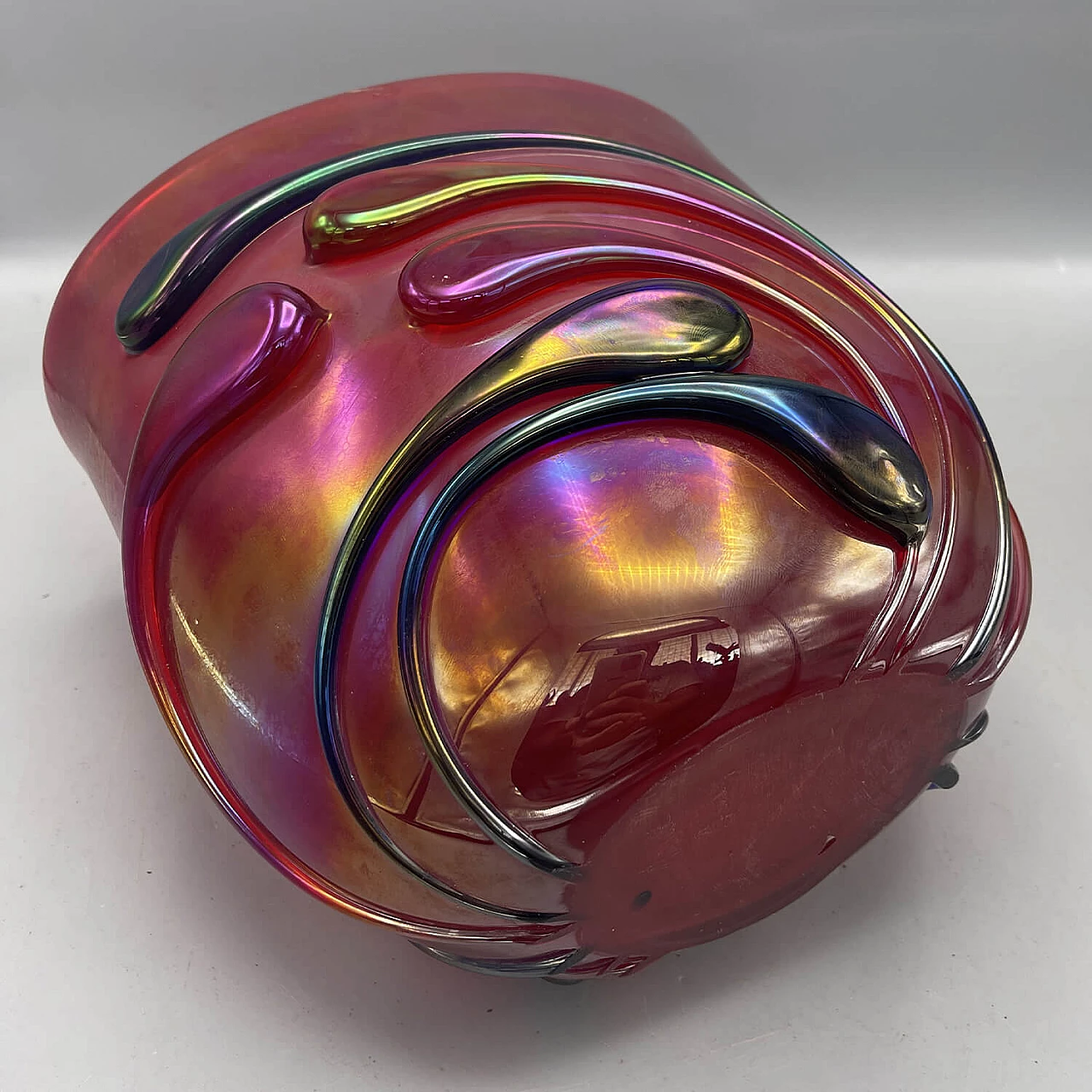 Murano glass vase by Franco Moretti, 1970s 3