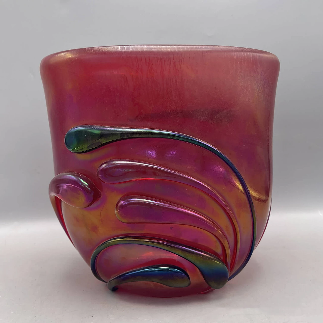 Murano glass vase by Franco Moretti, 1970s 6