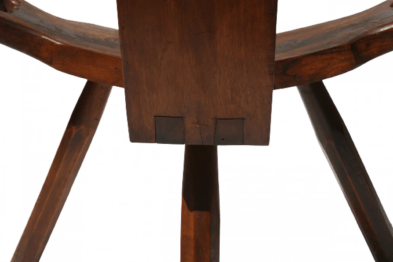 Wooden Tripod chair in the style of Charlotte Perriand, 1960s 5