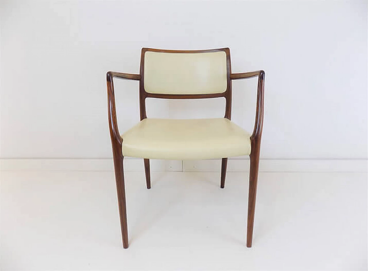 Rosewood dining chair 65 by Niels O. Møller for Møller, 1960s 5