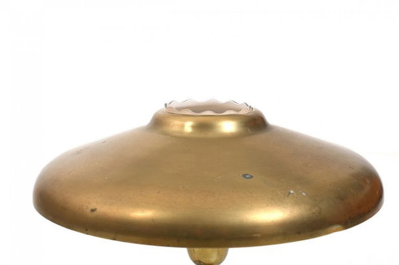 Danish brass table lamp attributed to Lyfa, 1950s 3