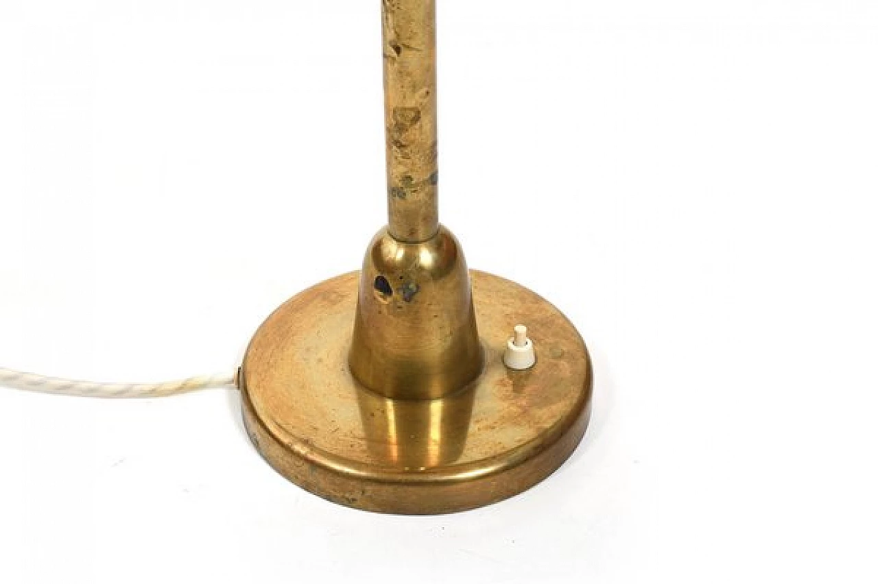 Danish brass table lamp attributed to Lyfa, 1950s 5