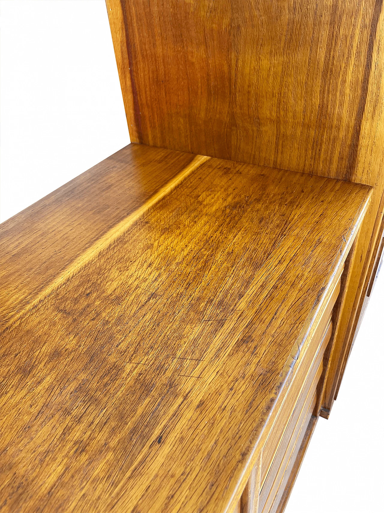 Sideboard in carved, inlaid and decorated oak, 1950s 32