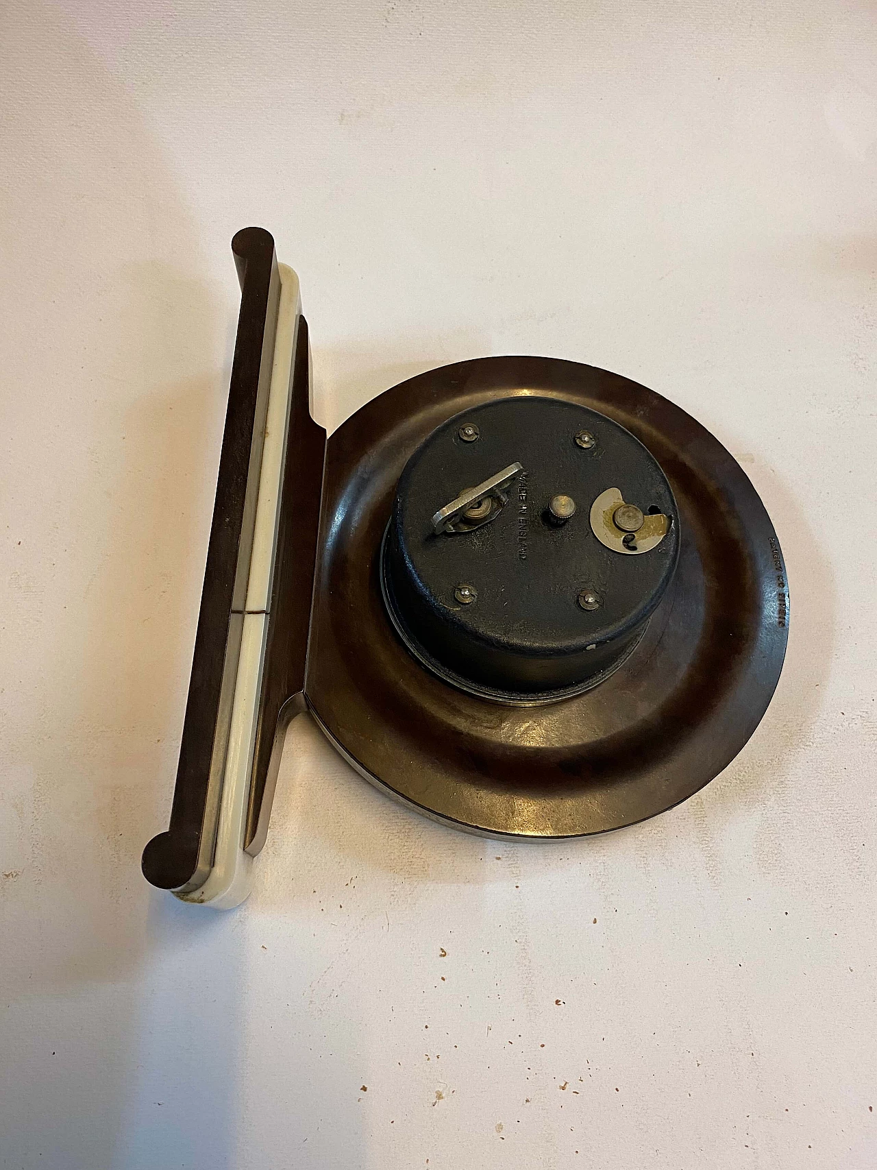 Marble and bronze table clock by Smiths 8 Day, 1930s 7