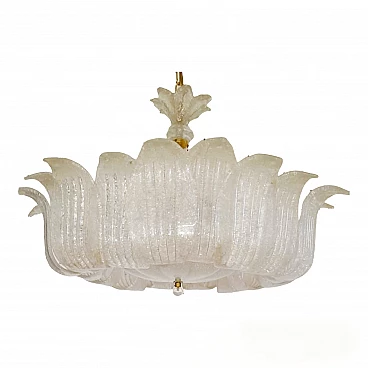 Murano glass ceiling lamp by Sylcom, 1980s