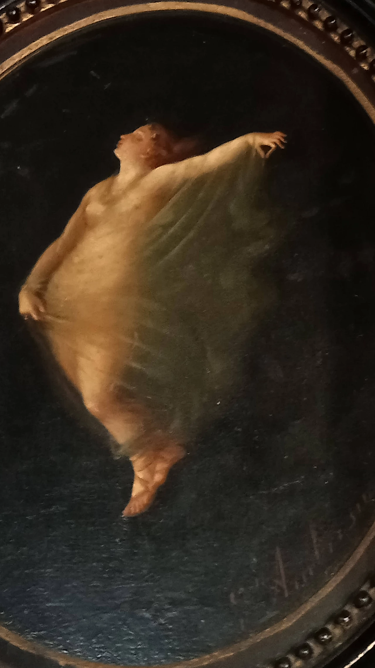 Nymph, oil painting on panel, early 20th century 2