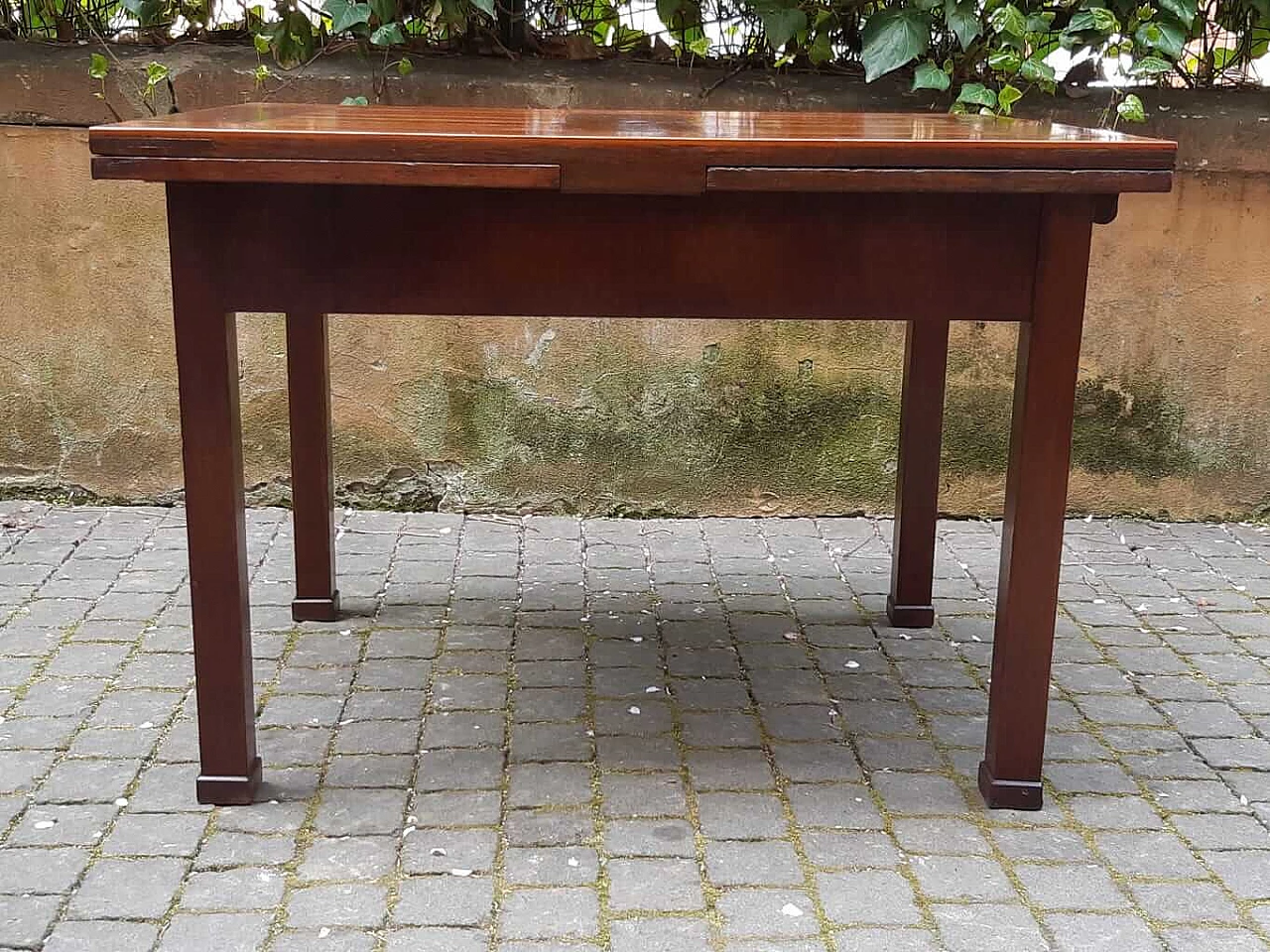 Extending oak table with threaded top in Empire style, 19th century 7