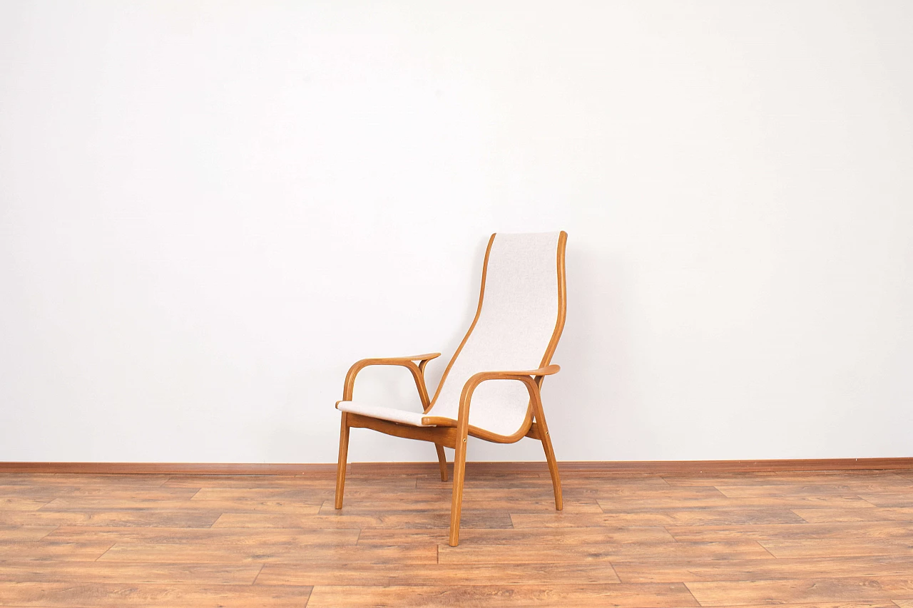 Lamino bent oak armchair by Yngve Ekström for Swedese, 1950s 2