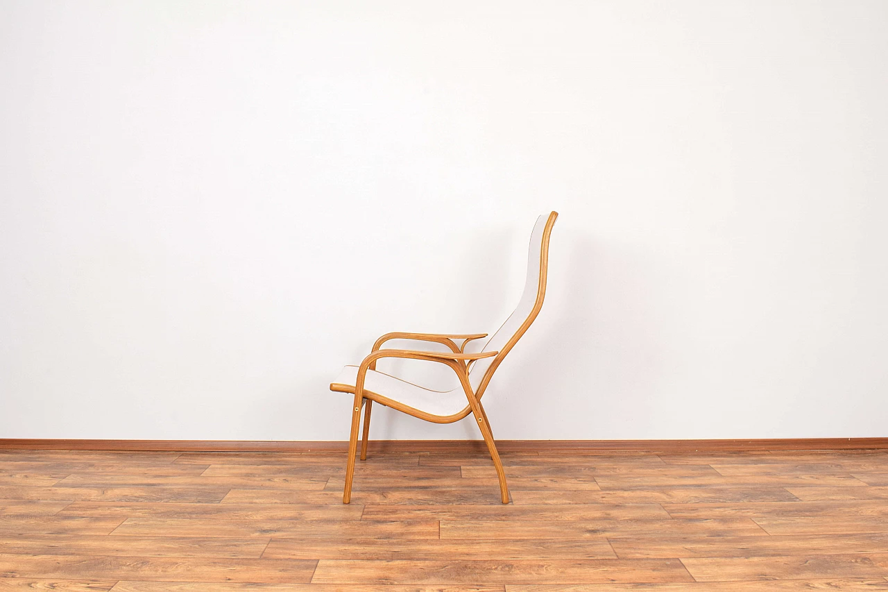 Lamino bent oak armchair by Yngve Ekström for Swedese, 1950s 4