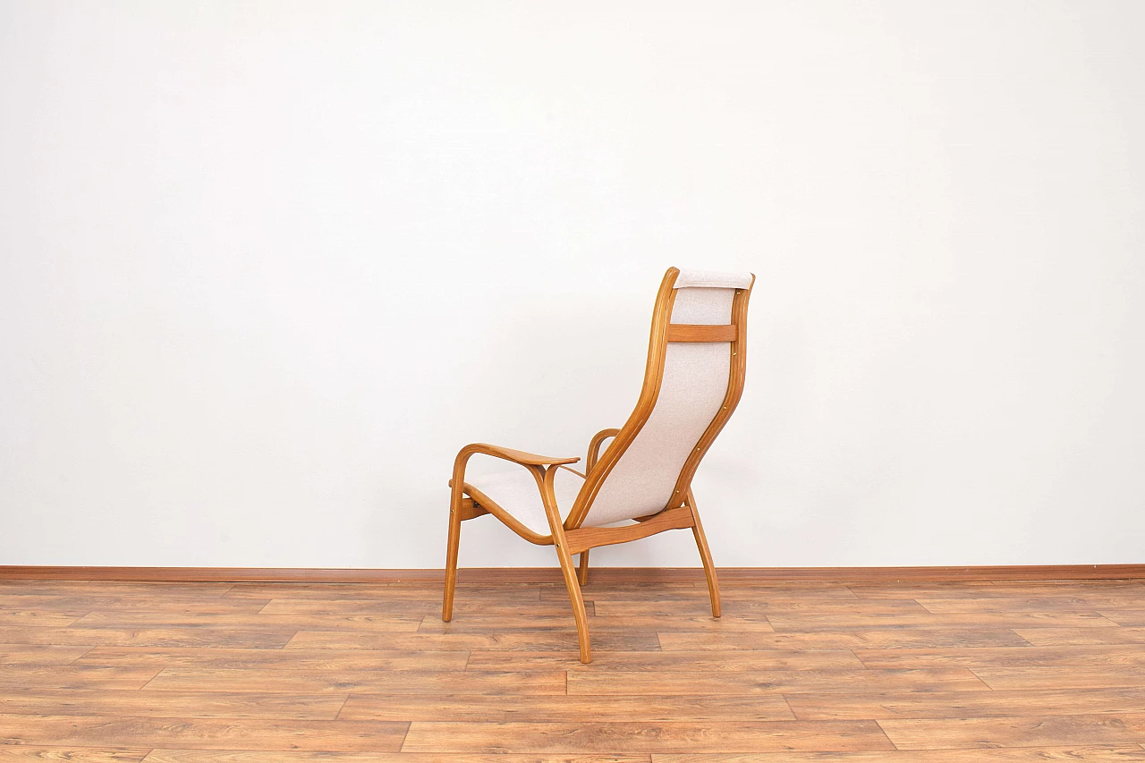 Lamino bent oak armchair by Yngve Ekström for Swedese, 1950s 6