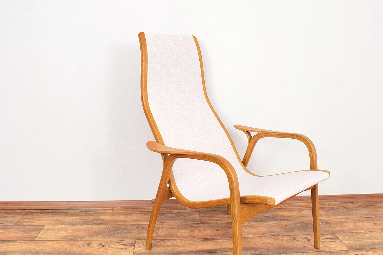 Lamino bent oak armchair by Yngve Ekström for Swedese, 1950s 7