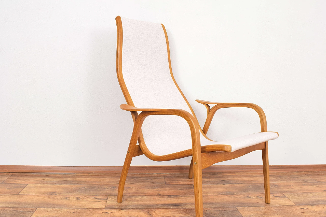 Lamino bent oak armchair by Yngve Ekström for Swedese, 1950s 8