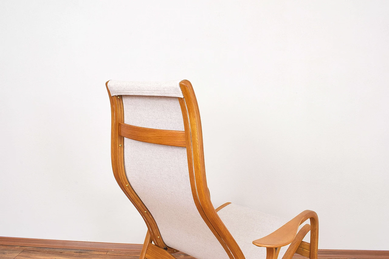 Lamino bent oak armchair by Yngve Ekström for Swedese, 1950s 11