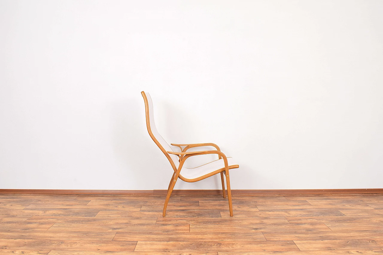 Lamino bent oak armchair by Yngve Ekström for Swedese, 1950s 15