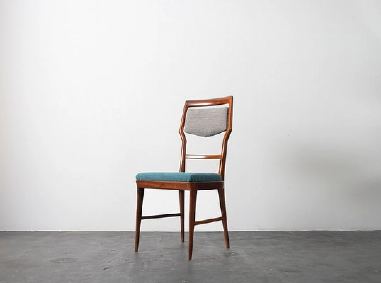 6 Teak dining chairs by La Permanente Mobili Cantù, 1950s 9