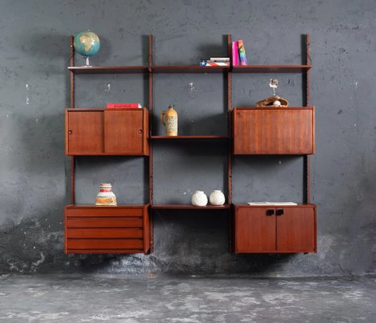 Teak bookcase by Barovero, 1960s 15