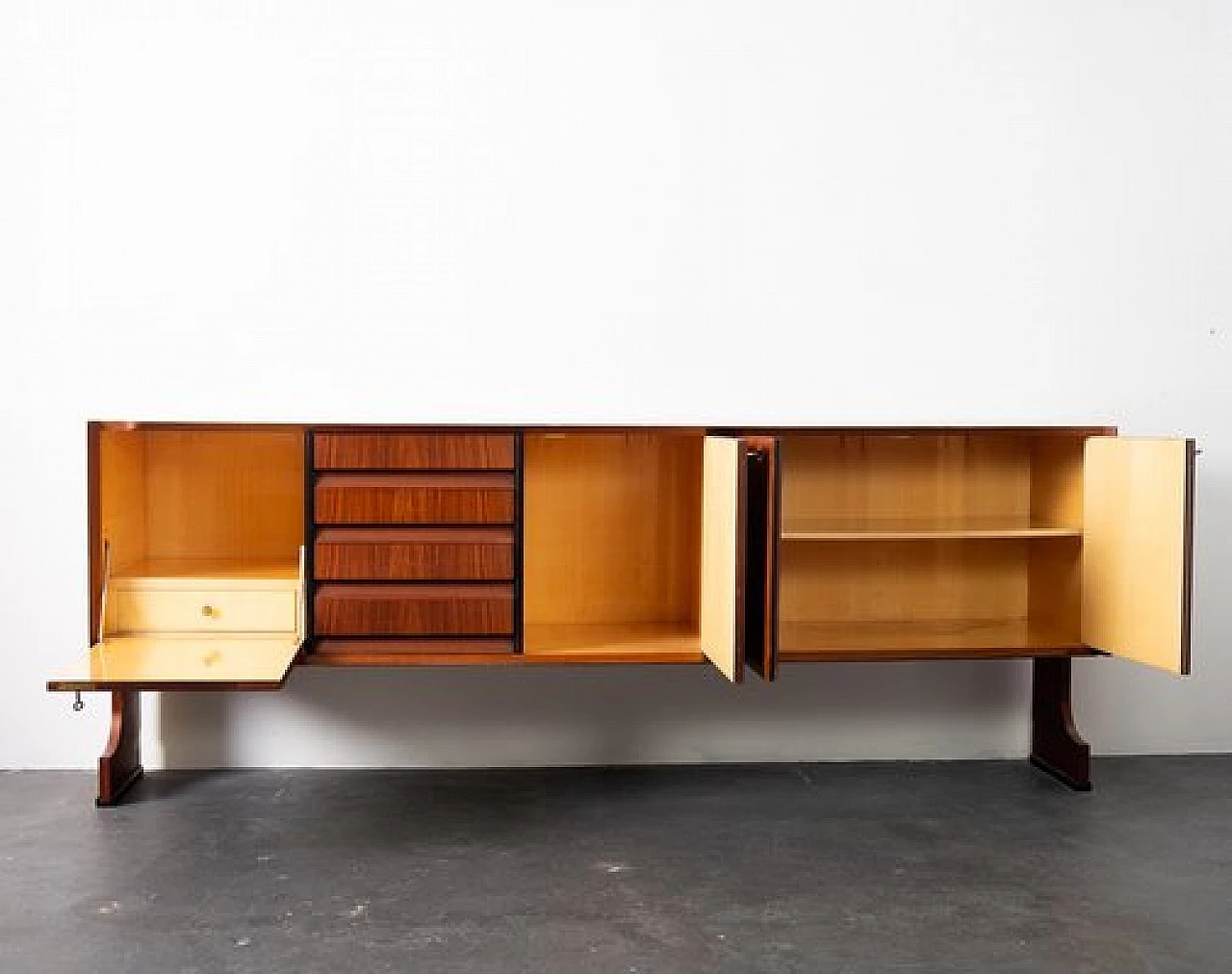 Teak sideboard by Fratelli Barbieri, 1960s 4