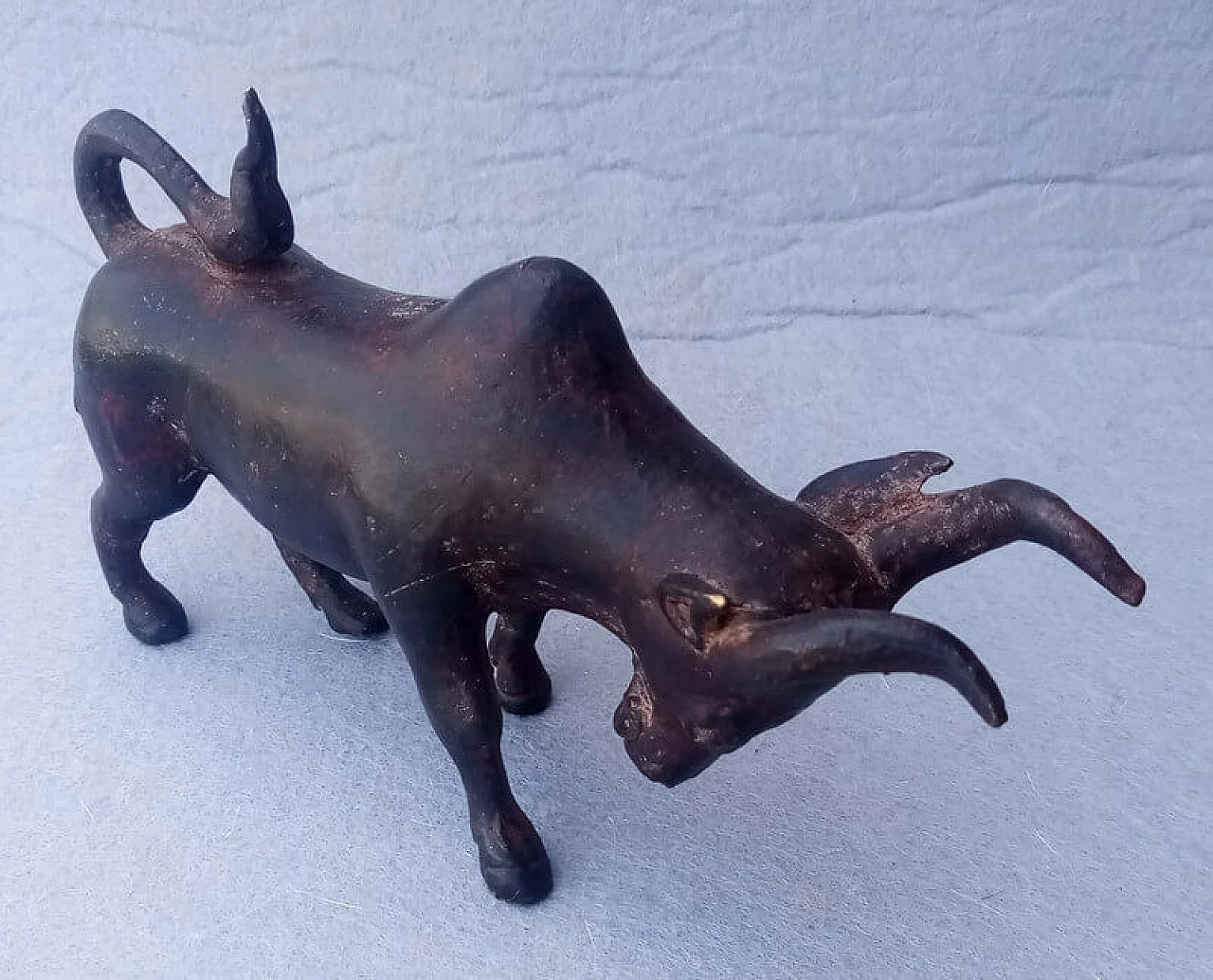 Asian bronze bull sculpture 3