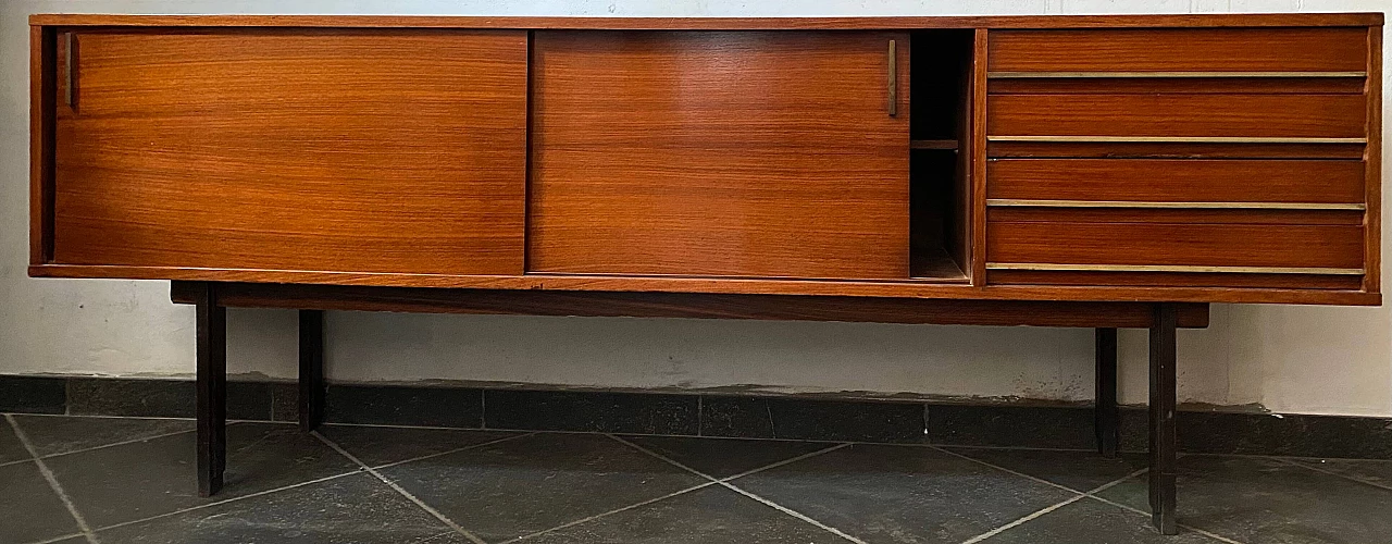 Credenza in teak di Amma Torino, anni '60 3