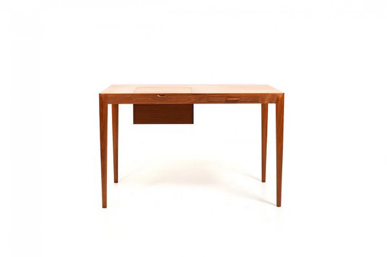 Teak vanity table by Severin Hansen Jr. for Haslev Møbelsnedkeri, 1950s 6