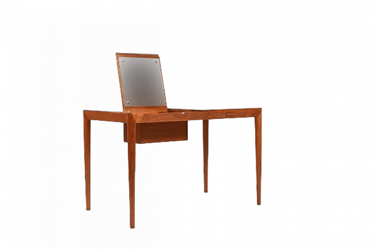 Teak vanity table by Severin Hansen Jr. for Haslev Møbelsnedkeri, 1950s 16