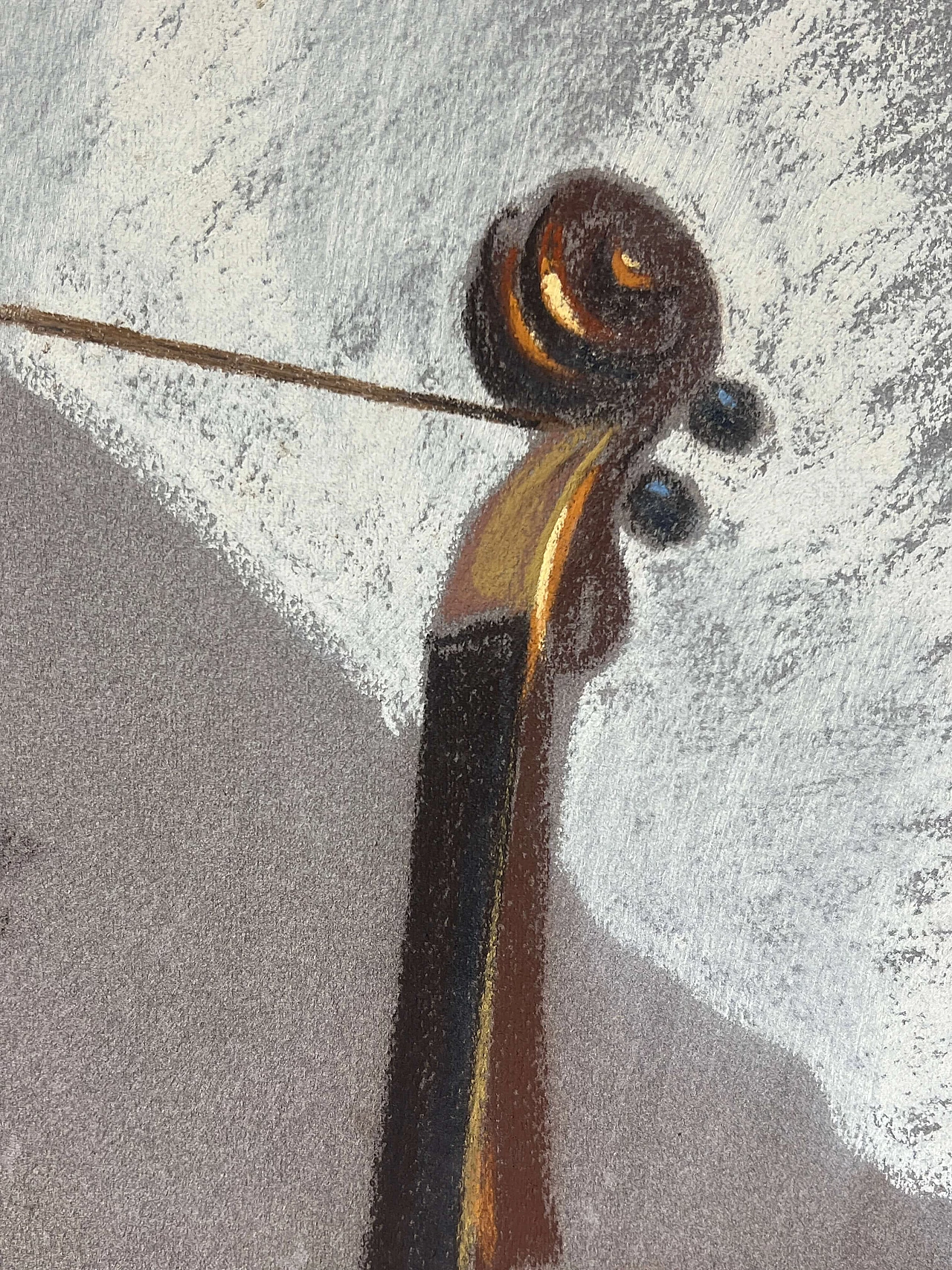 Tito Corbella, giovane violinista che riposa, disegno a pastello, inizio '900 11