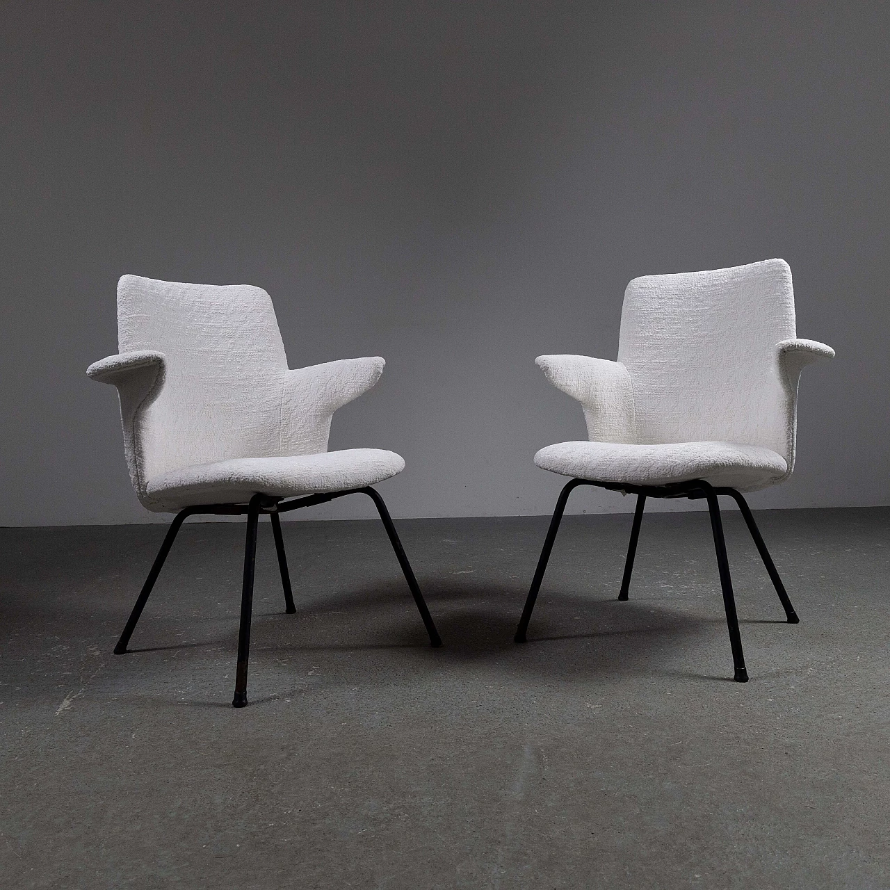 Pair of DU20 armchairs by Mario Rinaldi for Rima, 1950s 4