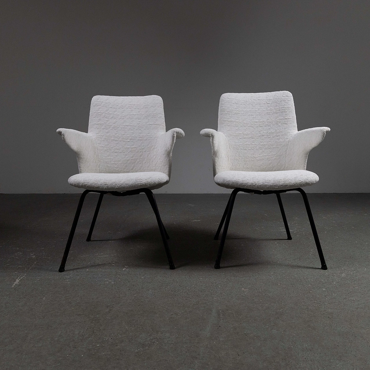 Pair of DU20 armchairs by Mario Rinaldi for Rima, 1950s 5