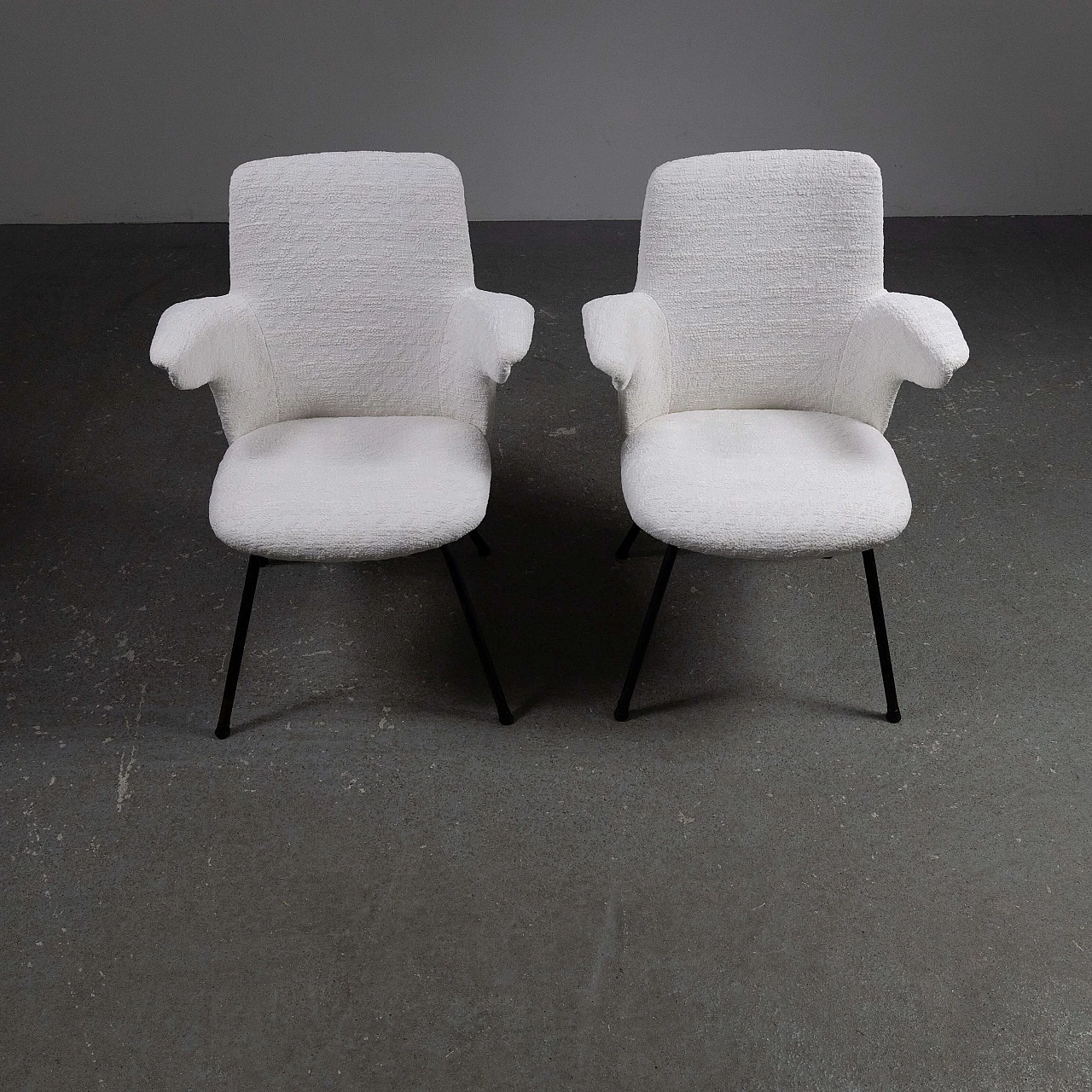 Pair of DU20 armchairs by Mario Rinaldi for Rima, 1950s 6