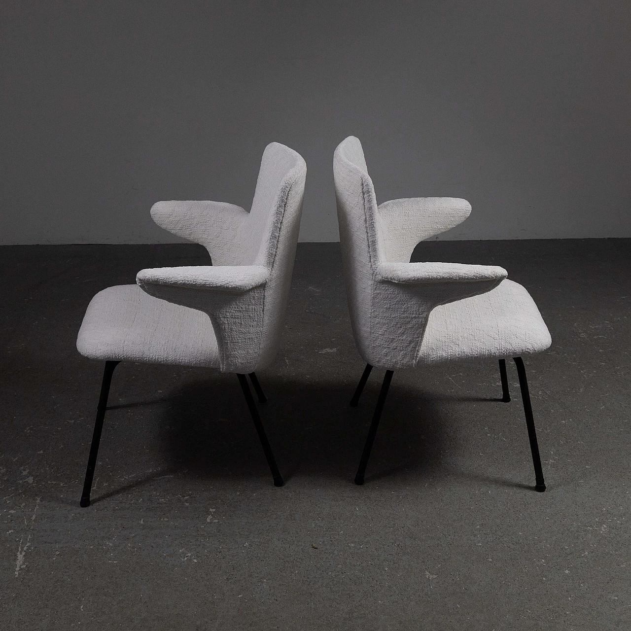 Pair of DU20 armchairs by Mario Rinaldi for Rima, 1950s 8