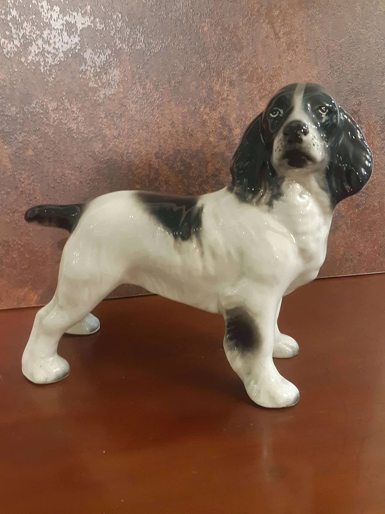 Porcelain Cocker Spaniel dog figurine by Cooper Craft, 1940s 1