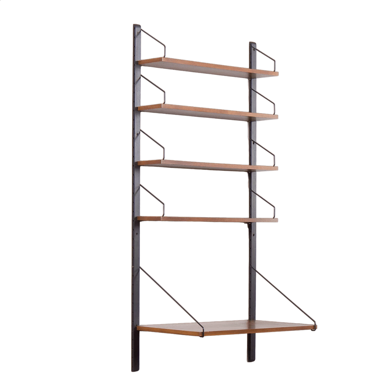 Royal hanging bookcase with desk by Poul Cadovius, 1960s 12