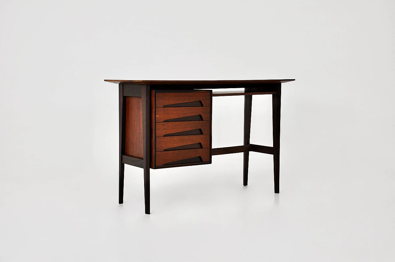 Wood desk by Edmondo Palutari for Dassi, 1960s 1