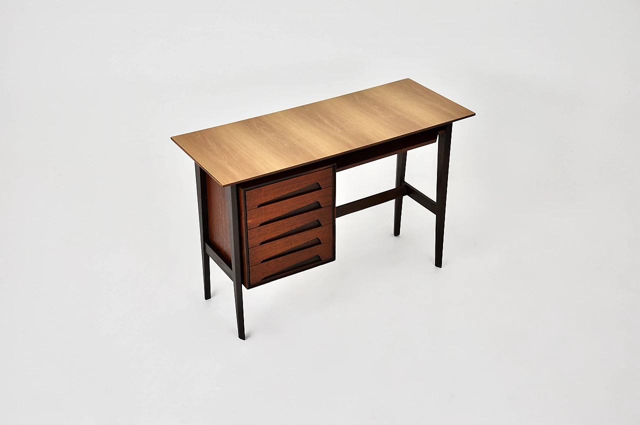 Wood desk by Edmondo Palutari for Dassi, 1960s 2