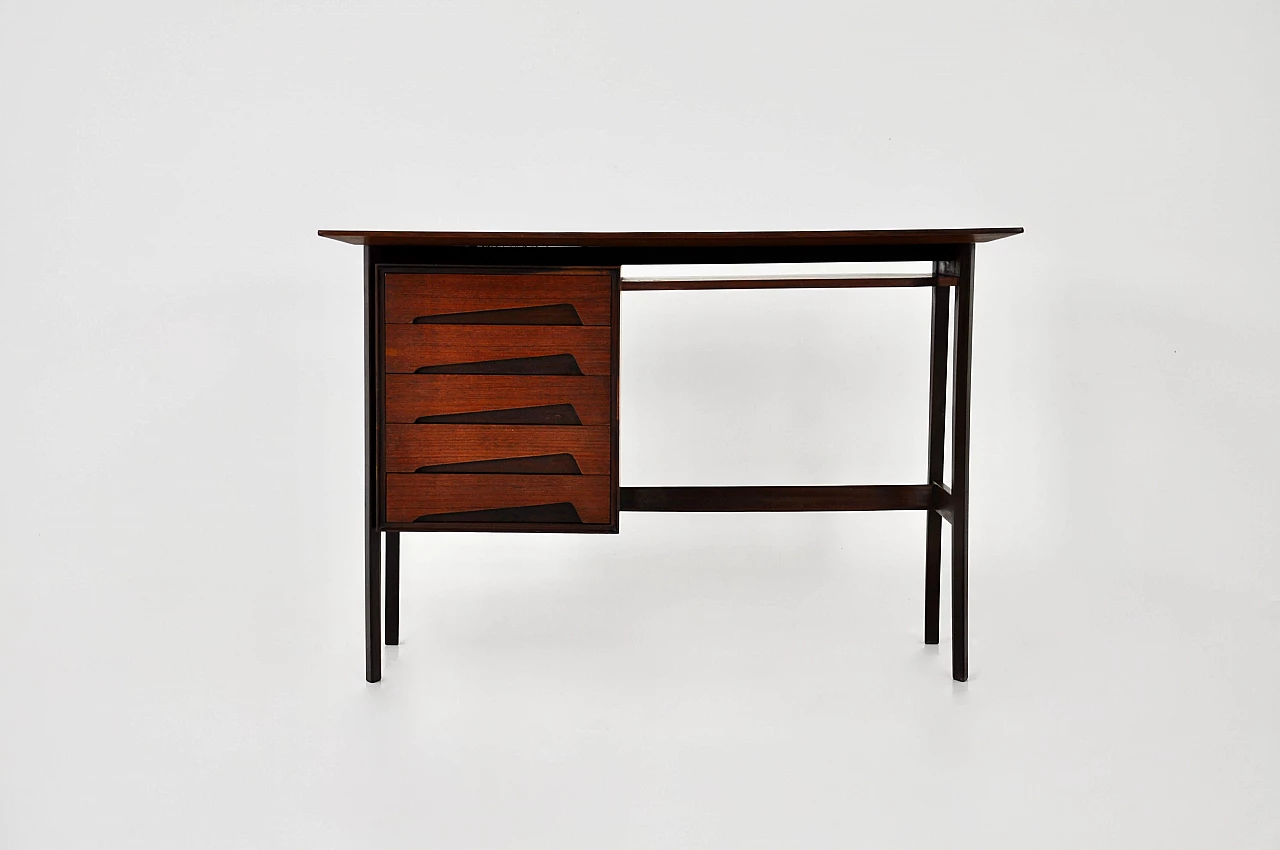 Wood desk by Edmondo Palutari for Dassi, 1960s 3