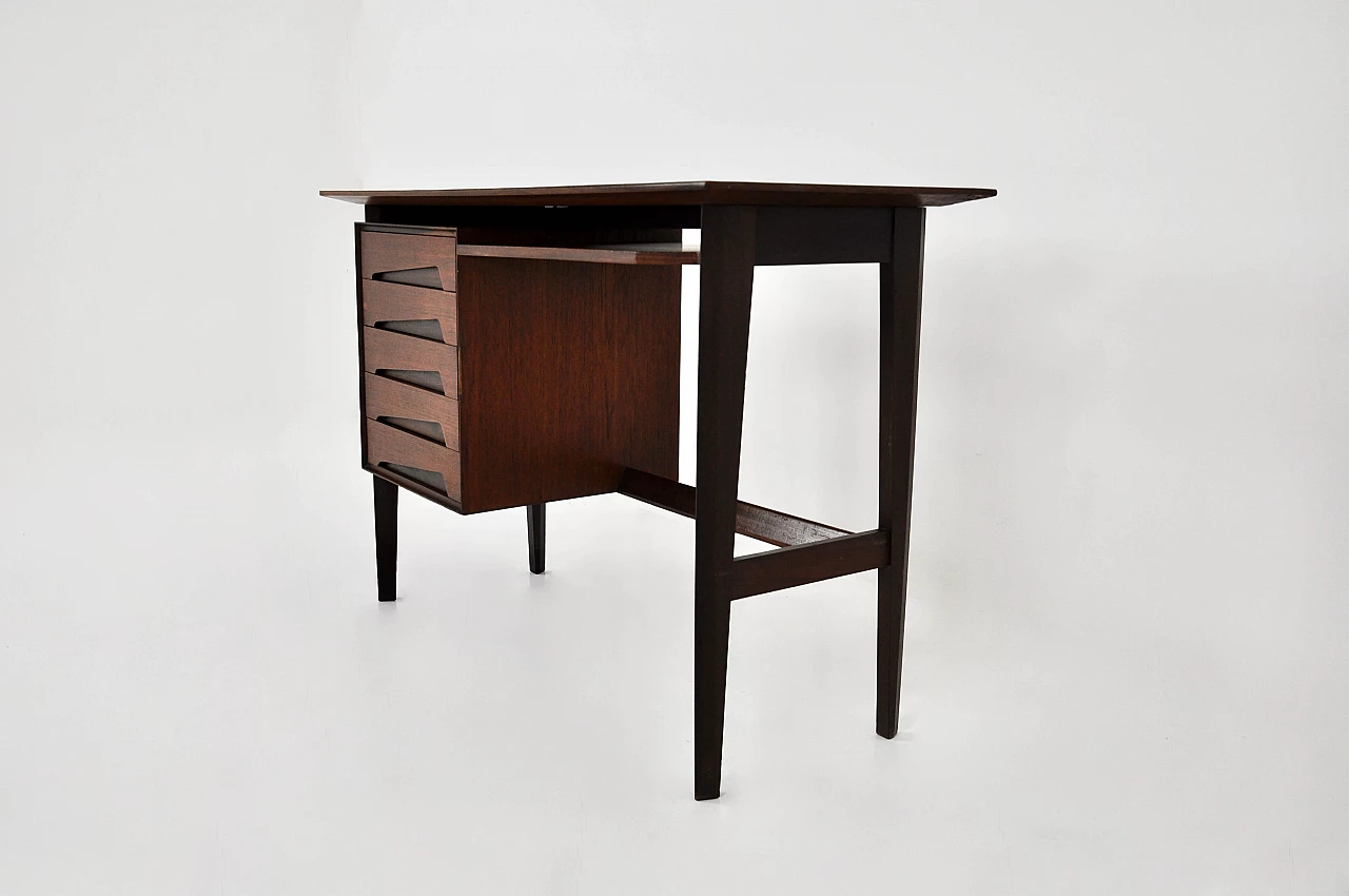 Wood desk by Edmondo Palutari for Dassi, 1960s 4