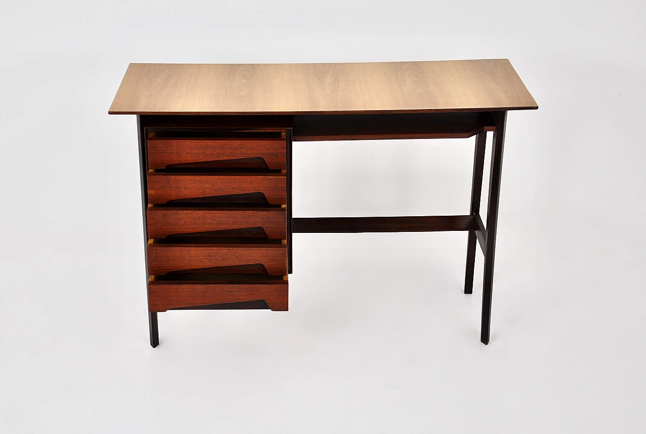 Wood desk by Edmondo Palutari for Dassi, 1960s 6