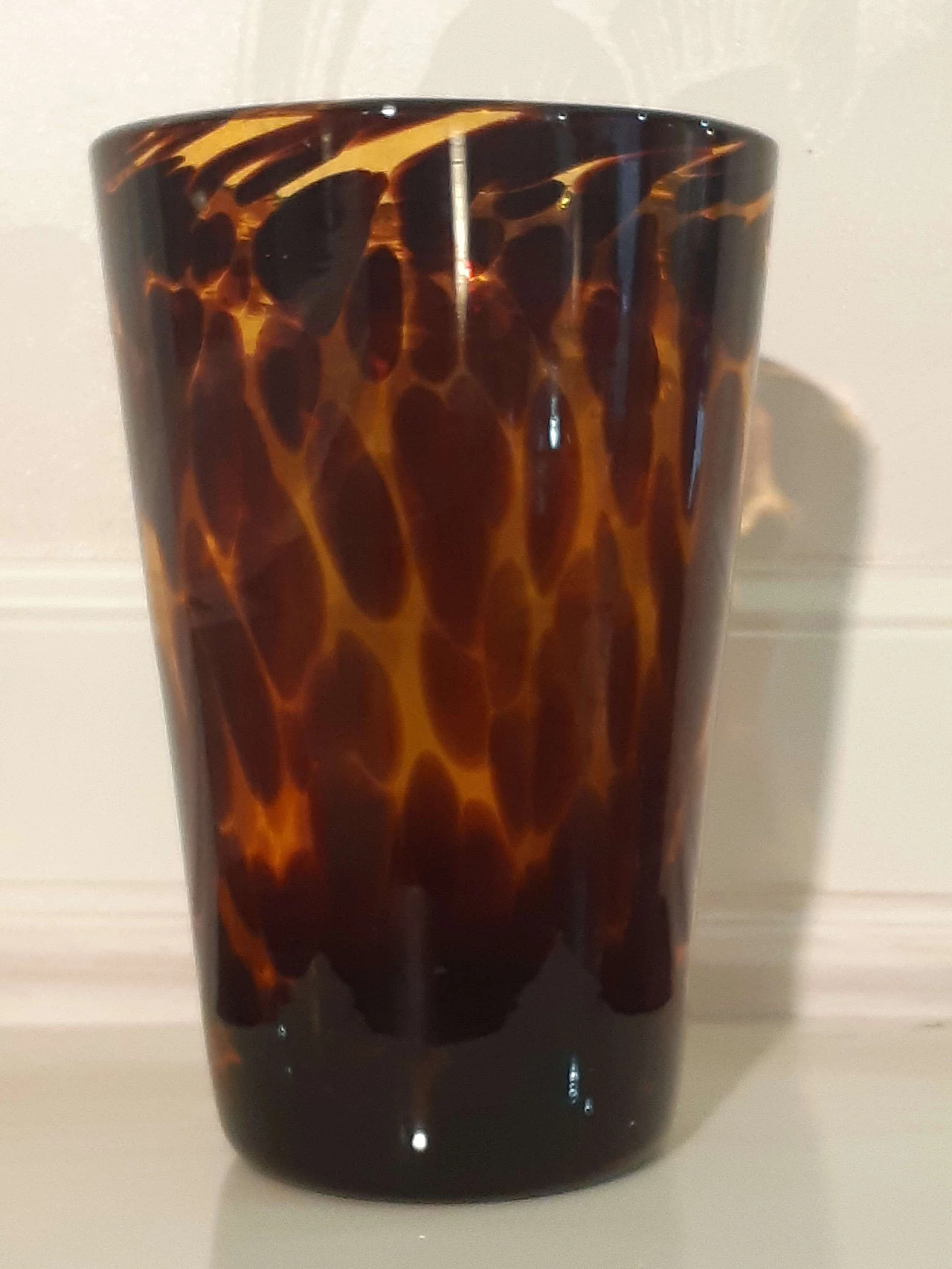 Spotted Murano glass vase, 1970s 1