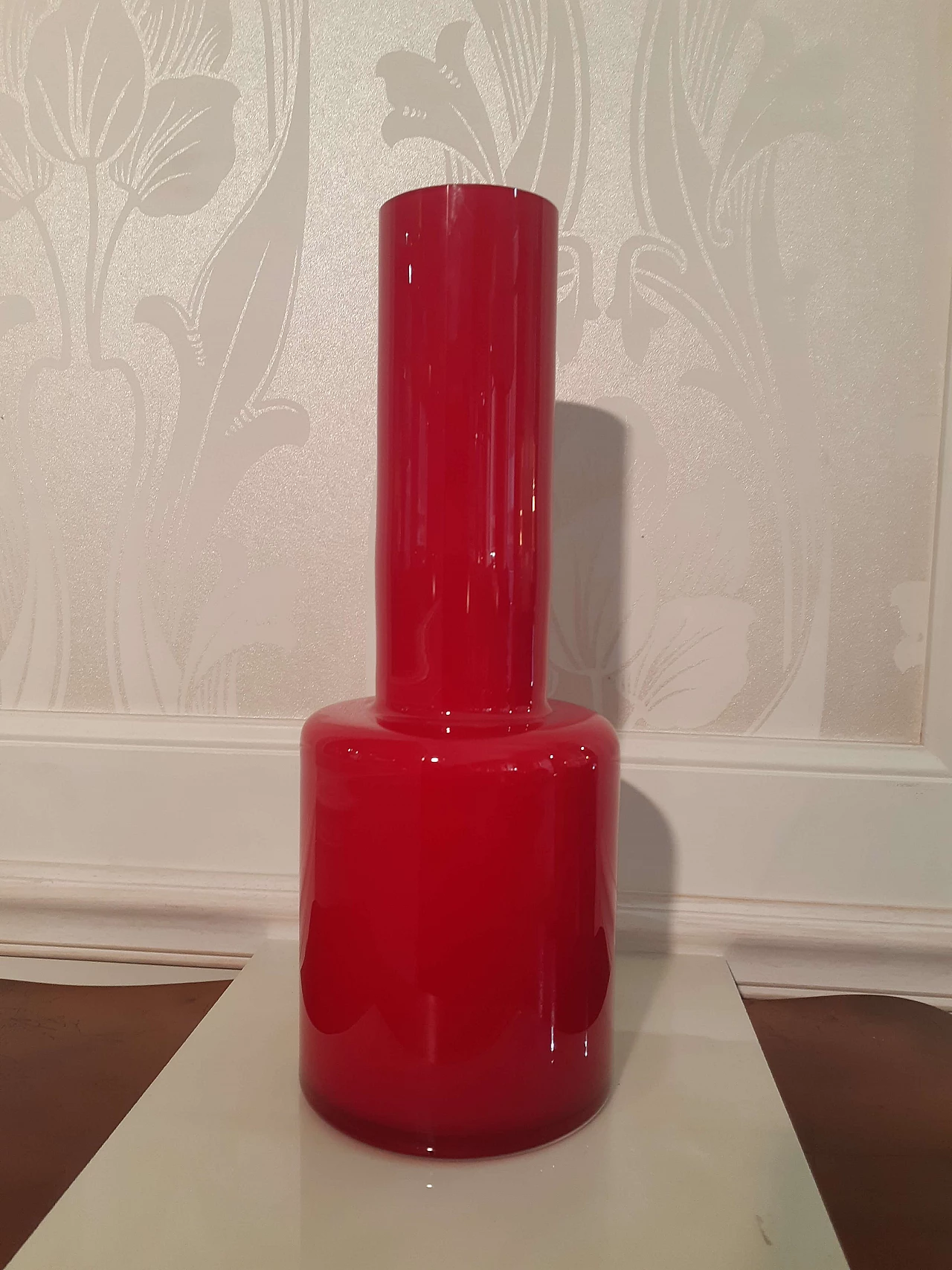 Red-sommerso Murano glass vase by Giorgio Nason, 1980s 5