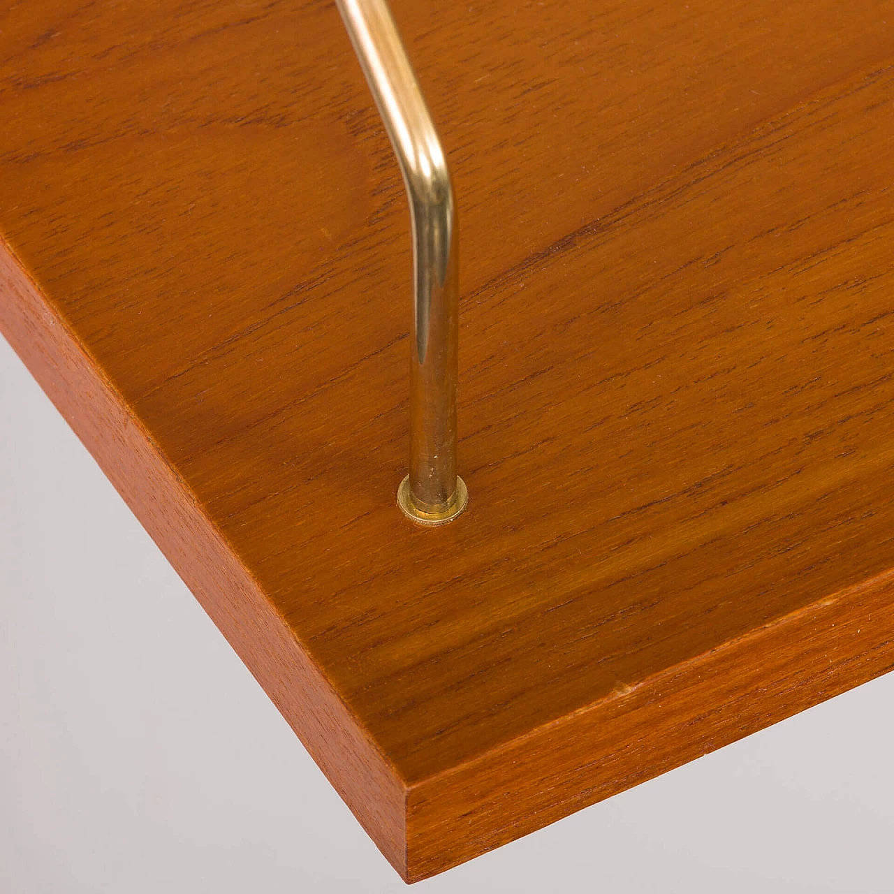 Danish teak and brass bookcase in the style of Poul Cadovius, 1950s 12